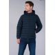 Water-repellent quilted jacket with real down filling