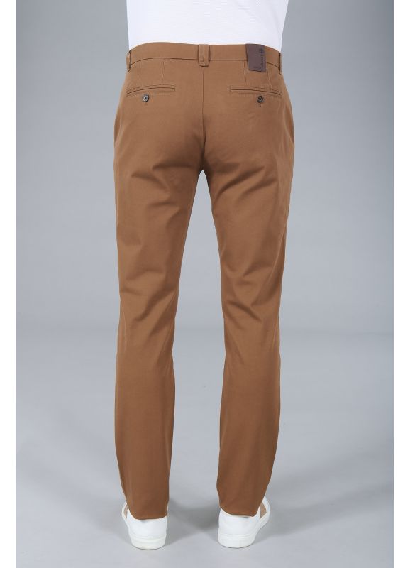 PANTALON EN GABARDINE DE COTON STRETCH 