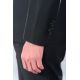 Bi stretch fitted suit blazer in virgin wool blend