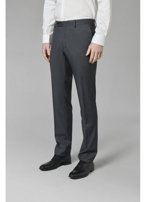 Pure wool suit trousers in Vitale Barberis Canonico Super 110’s twill