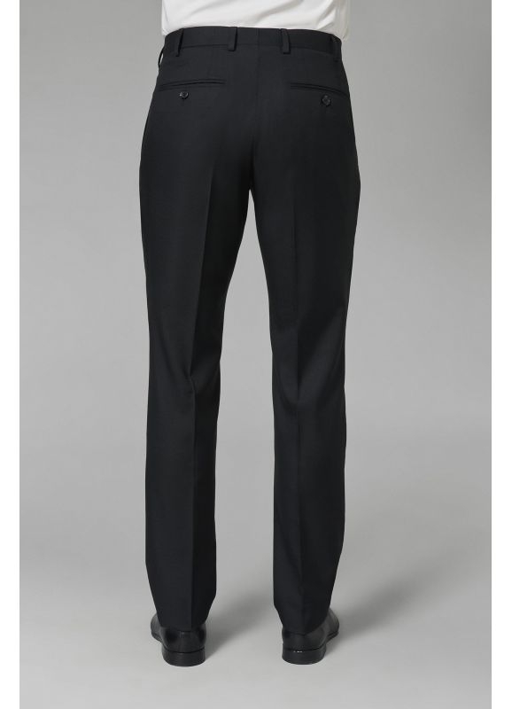 Pantalon de costume classique en laine vierge Super 110’s de la Maison Barberis