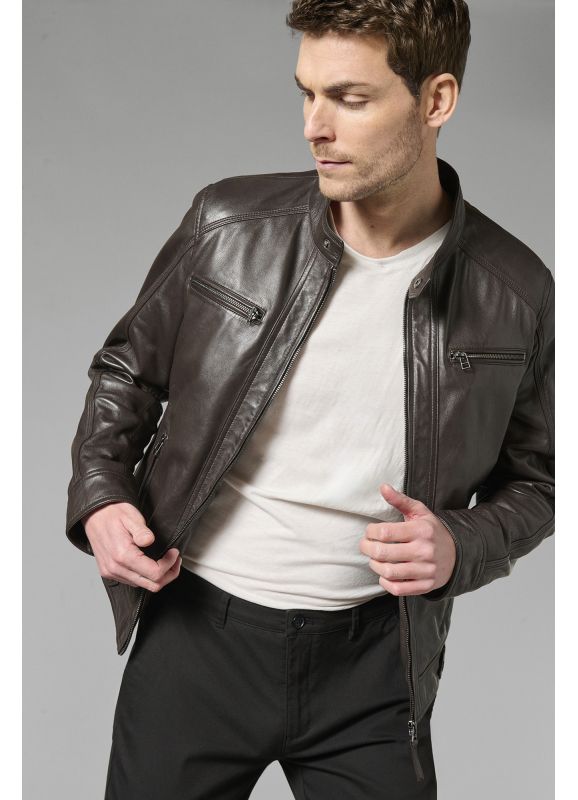 Blouson cuir Corie