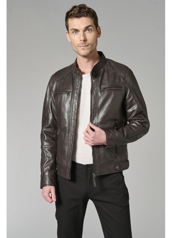 BLOUSON CUIR