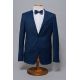 Stretch fitted suit jacket in subtle diamond micro-design