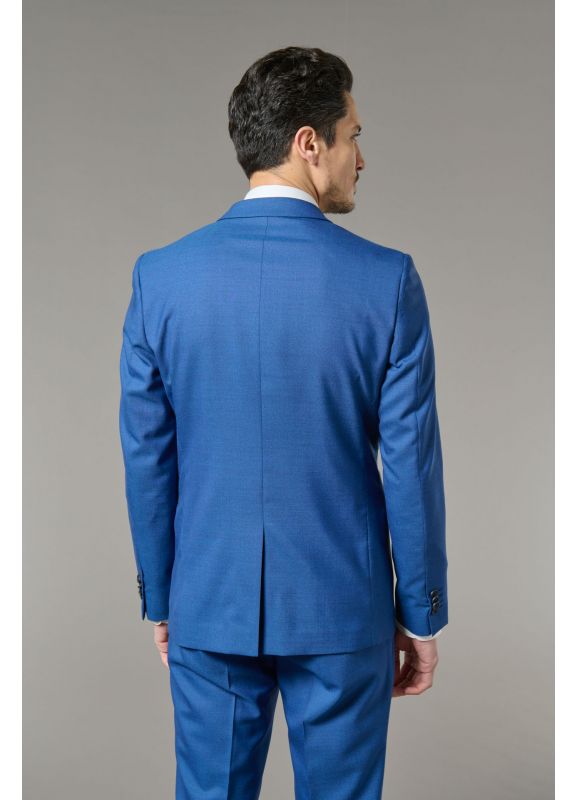 Suit jacket in virgin wool fil-à-fil