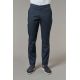 Pantalon stretch en polycoton graphique discret