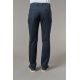 Pantalon stretch en polycoton graphique discret