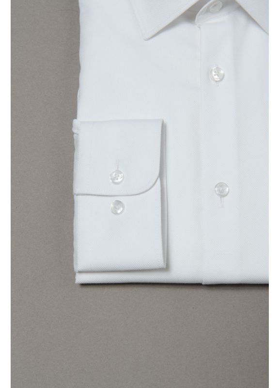 Textured cotton shirt - NON-IRON - Comfort fit