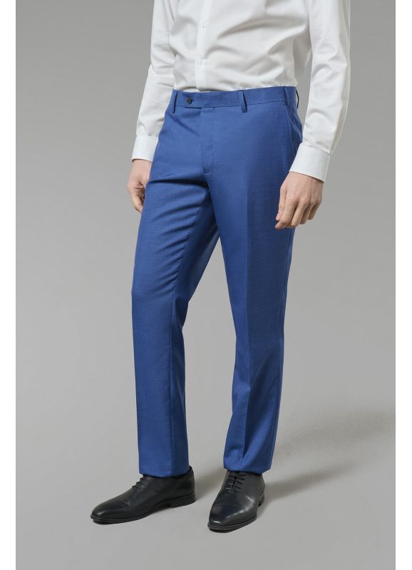 Suit pants in virgin wool fil-à-fil