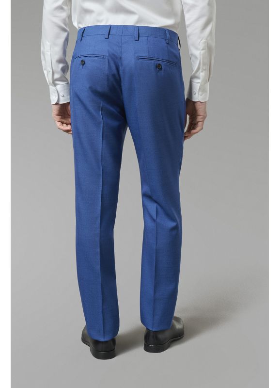 Suit pants in virgin wool fil-à-fil