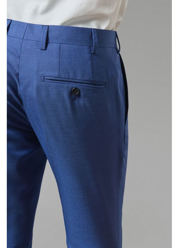 Suit pants in virgin wool fil-à-fil