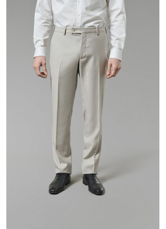 Suit pants in Super 110’s virgin wool fil-à-fil