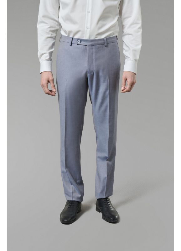 Suit pants in Super 110’s virgin wool fil-à-fil