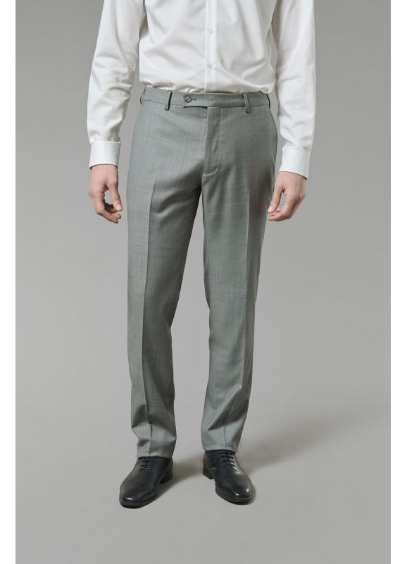 Suit pants in Super 110’s virgin wool fil-à-fil