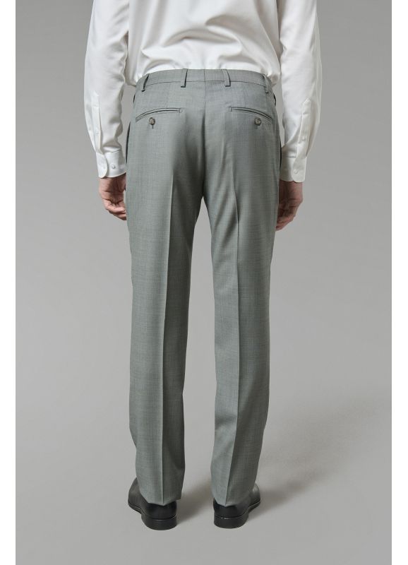 Suit pants in Super 110’s virgin wool fil-à-fil