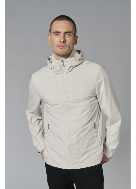 Water-repellent hoodie jacket, technical activewear Rundo