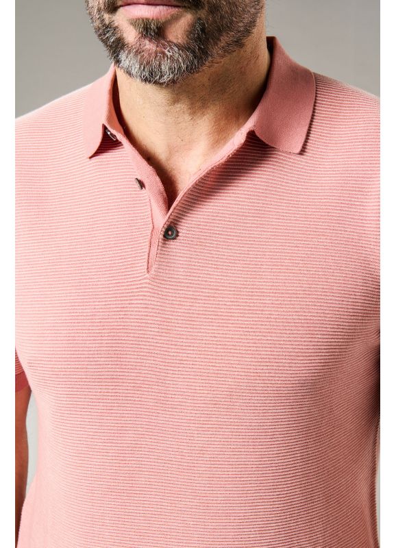 Short-sleeved polo-neck jumper Matin