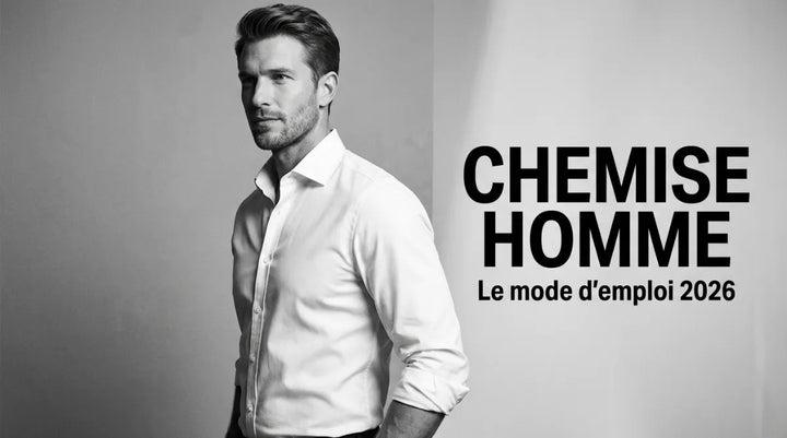 Homme en chemise blanche manches retroussées, guide pour bien porter une chemise homme en 2026