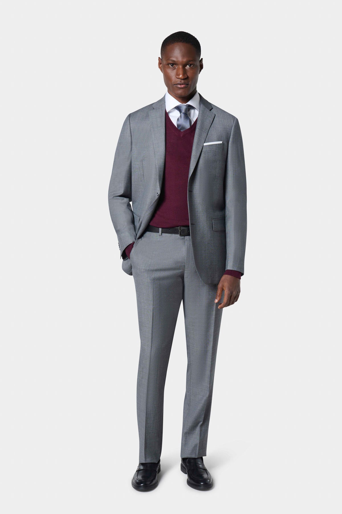 Veste de costume coupe classique en laine mérinos Super 110's Barberis — Jerem Paris