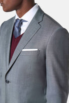 Veste de costume coupe classique en laine mérinos Super 110's Barberis — vue de dos