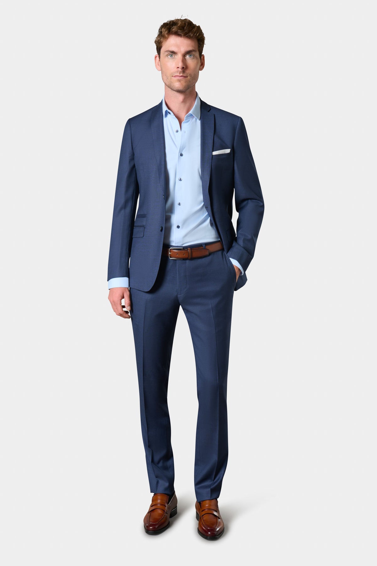 Veste de costume en pure laine vierge stretch