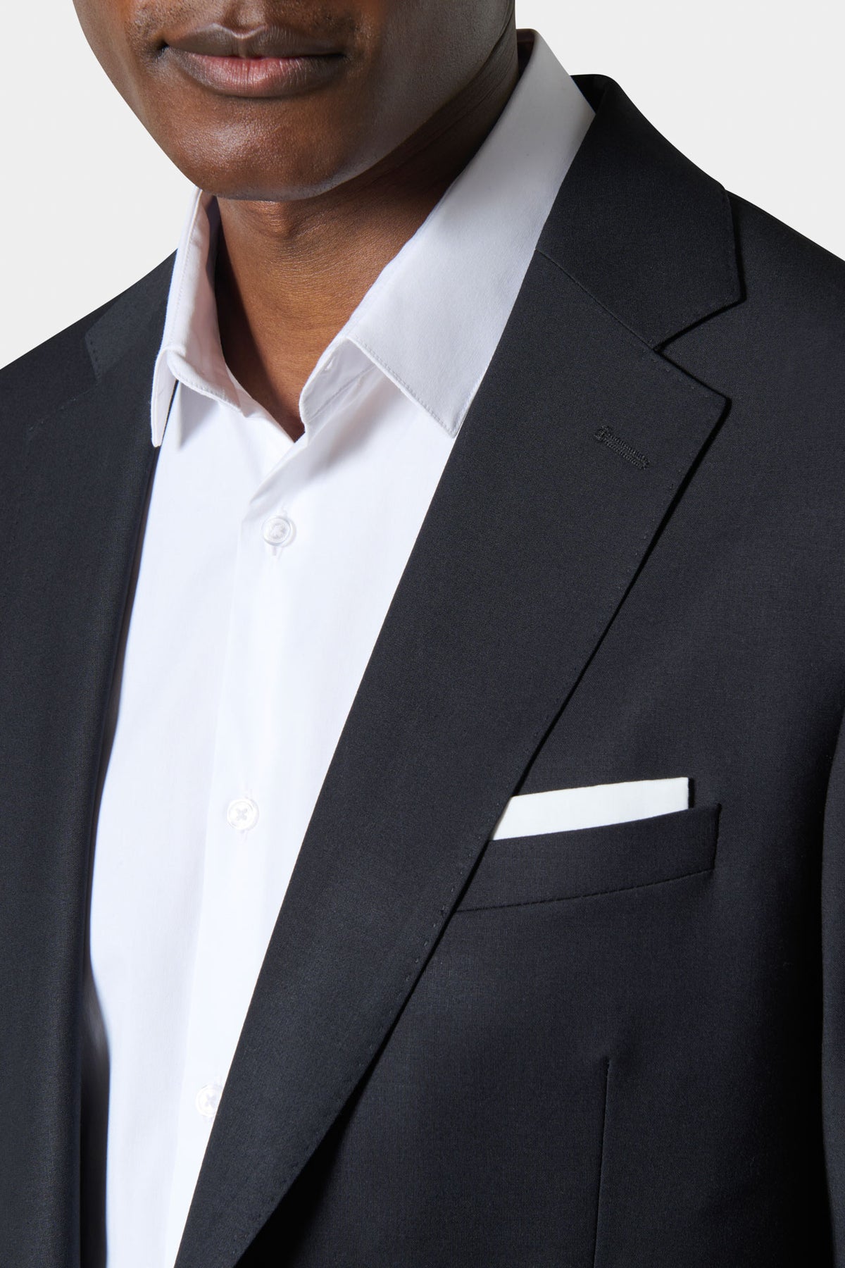 Veste de costume ajustée en laine vierge mélangée