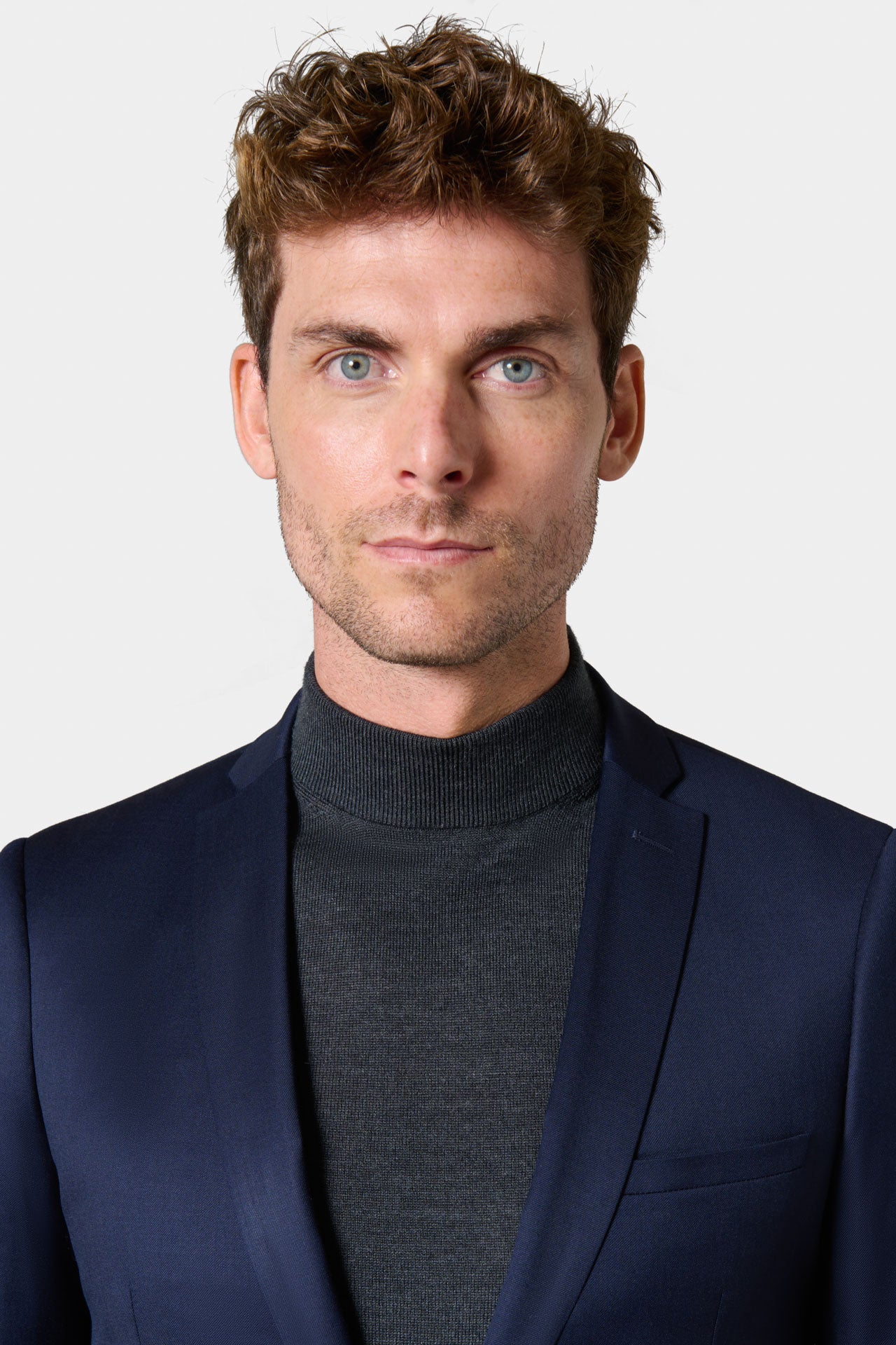 Manteau en laine col officier à plastron amovible