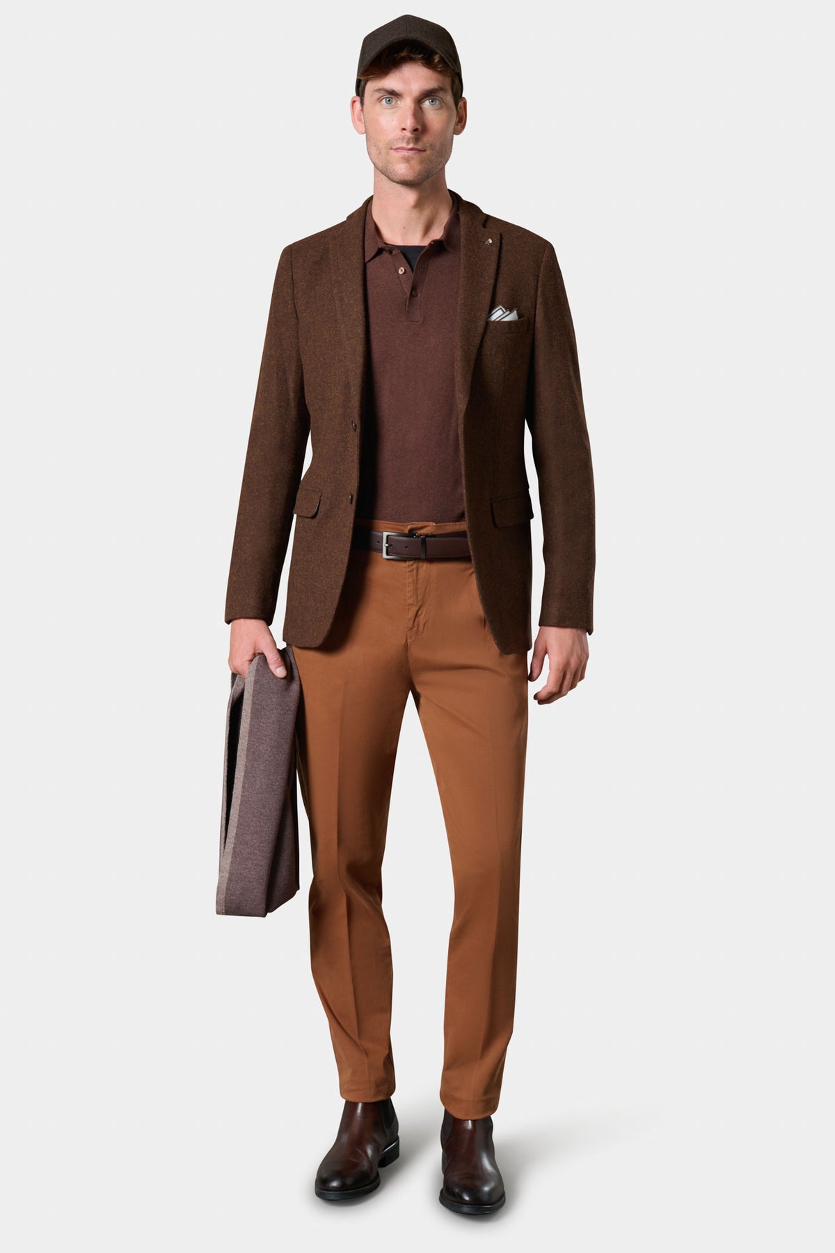 Blazer semi-ajusté en tweed de pure laine