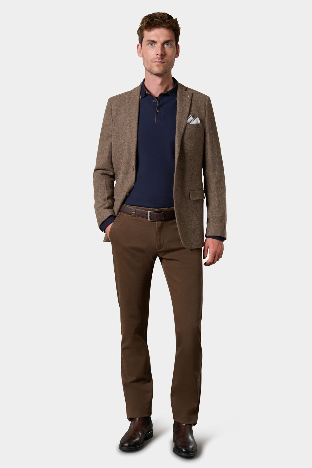 Blazer semi-ajusté en tweed de pure laine