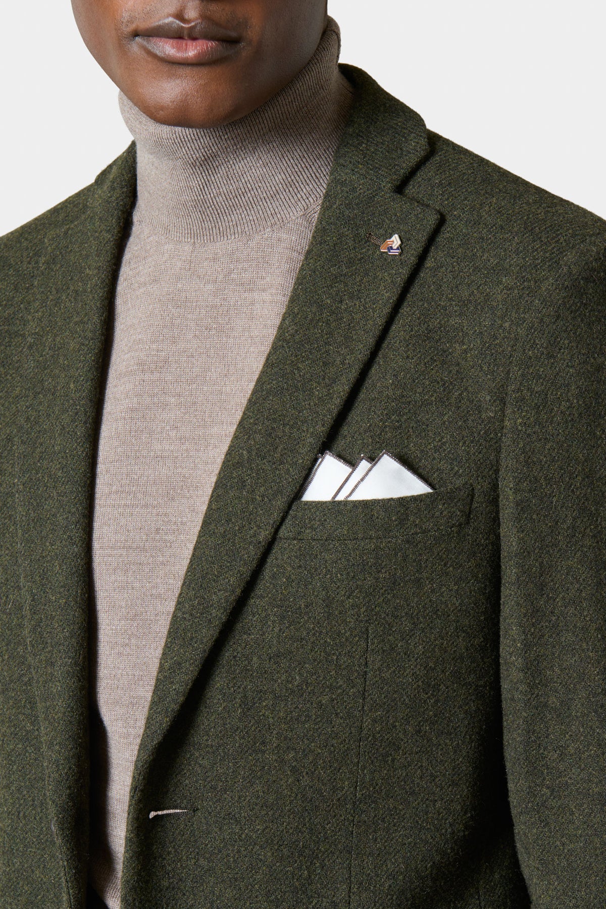 Blazer semi-ajusté en tweed de pure laine