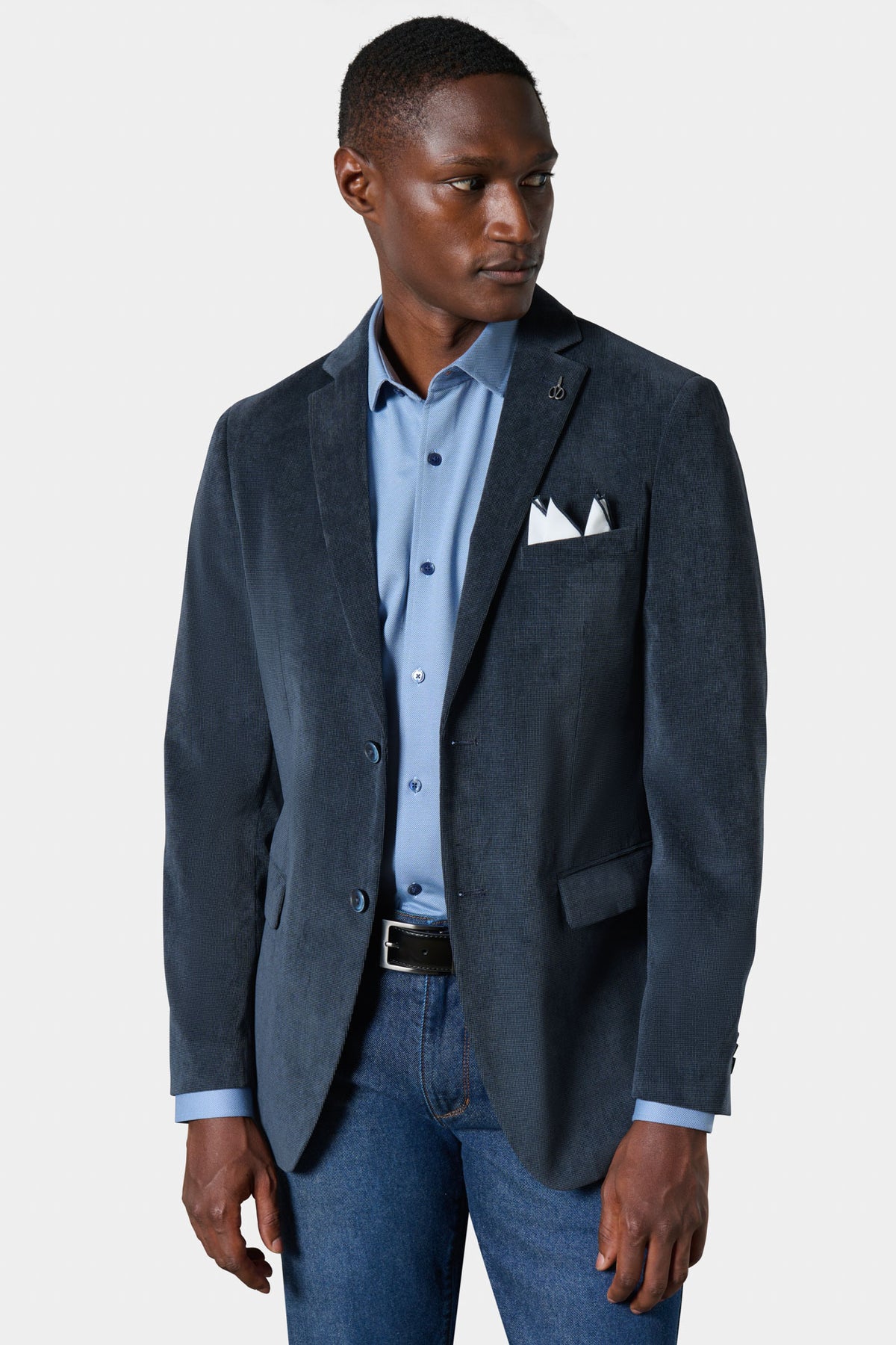 Blazer semi-ajusté en velours