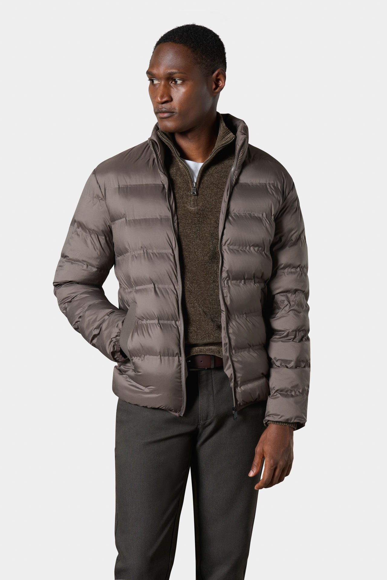 V-neck jumper in merino wool