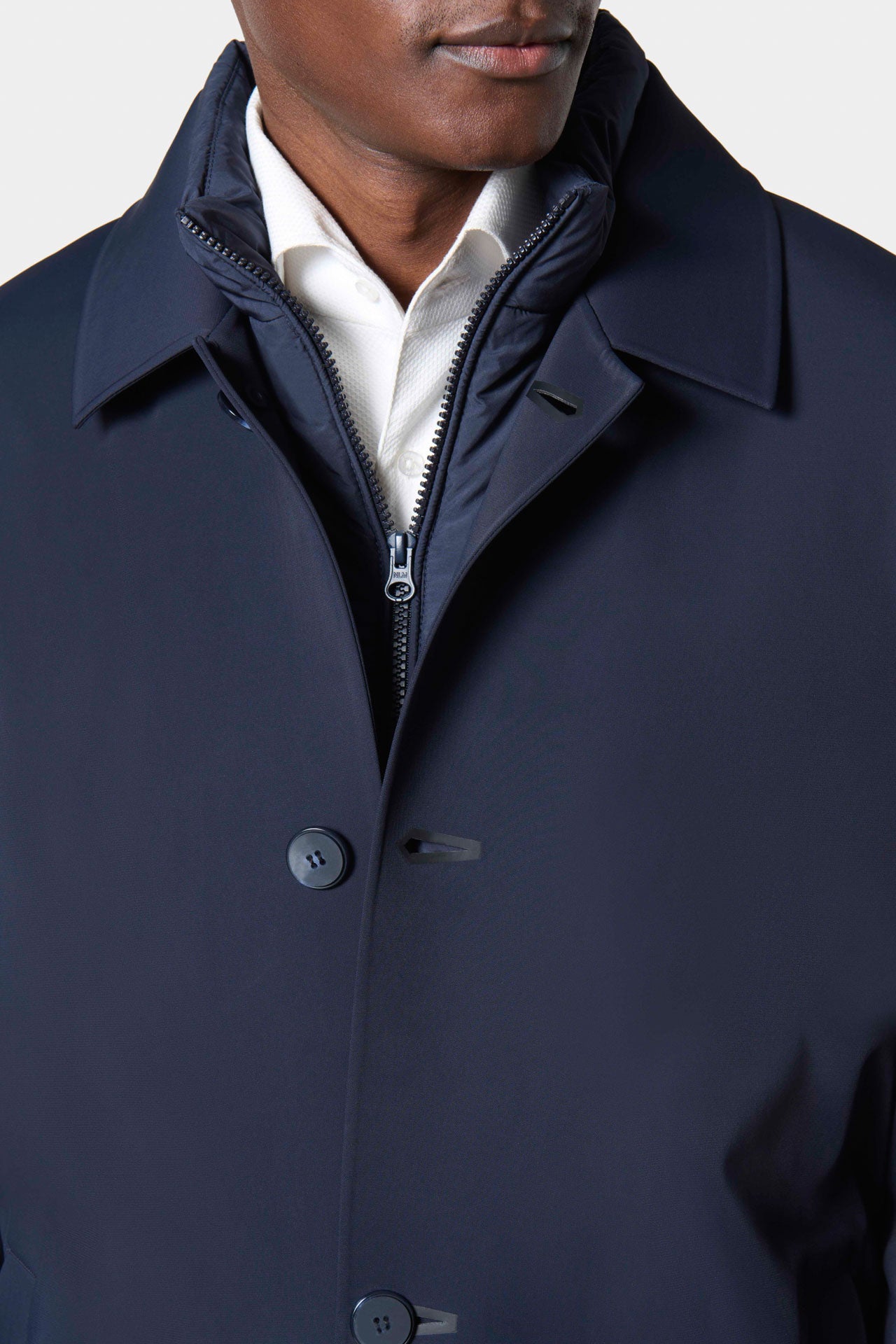Imperméable déperlant à plastron amovible Jerem Paris, vue de dos