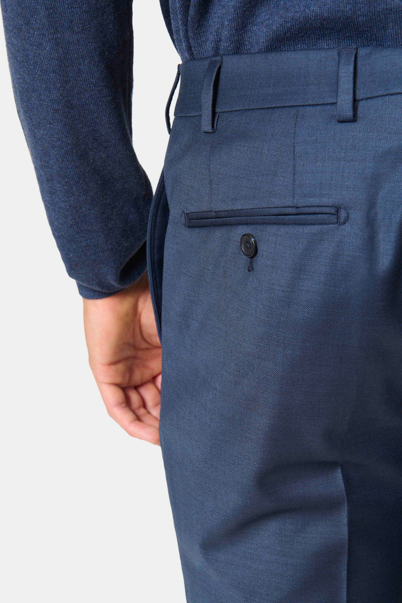 Camisa de lunares de tejido elástico que no se arruga Ajuste slim