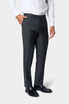 Pantalon de costume classique sergé de laine vierge barberis super 110's — vue de dos