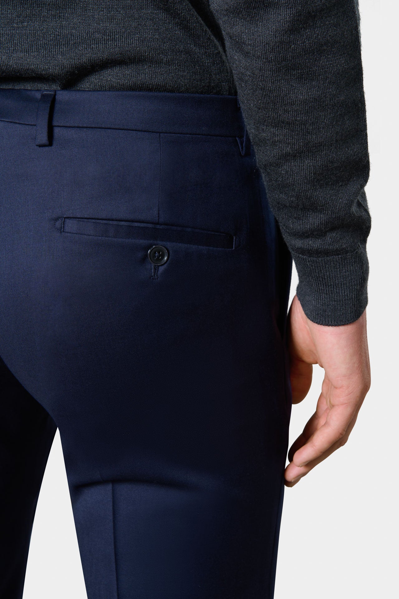 Manteau en laine col officier à plastron amovible