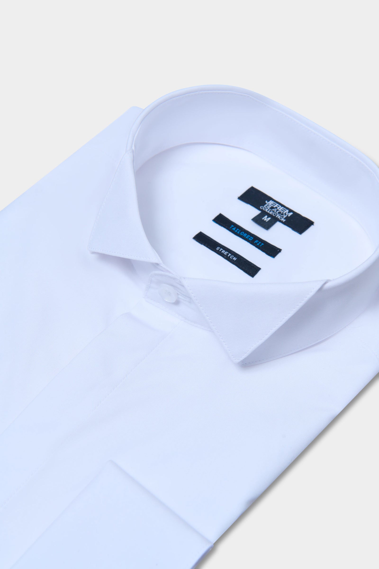 Chemise cérémonie, popeline de coton col cassé coupe ajustée Jerem, coupe ajustée