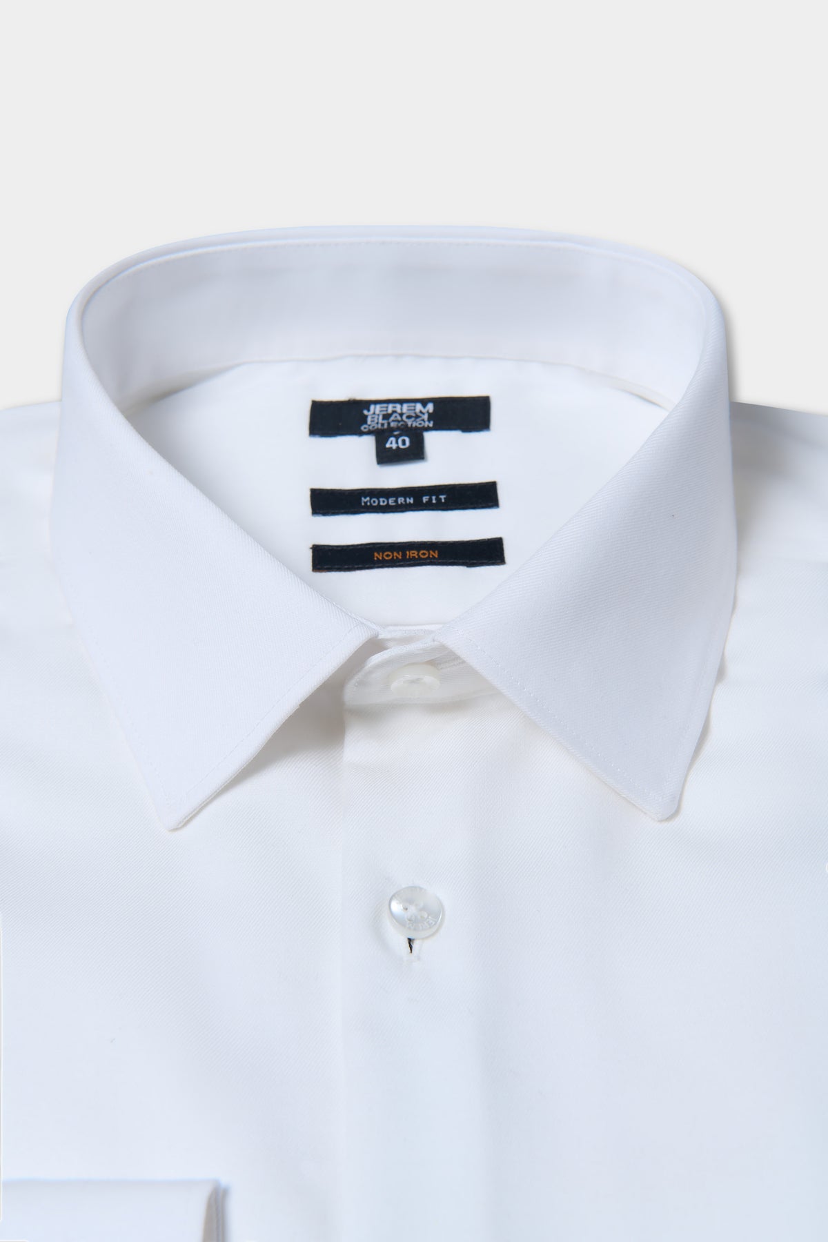 Chemise droite en twill de coton sans repassage