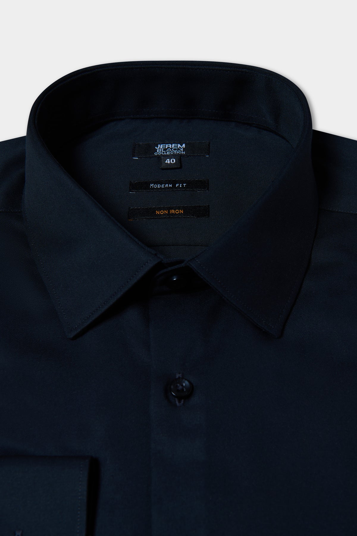 Chemise droite en twill de coton sans repassage