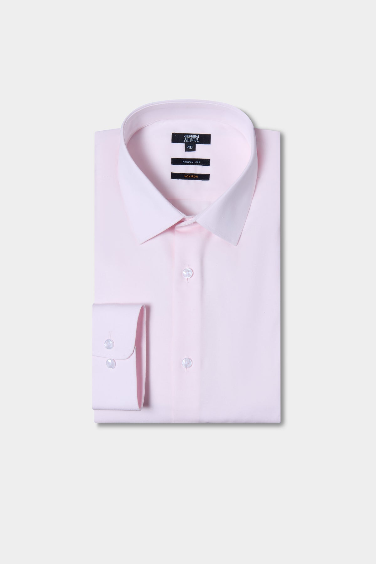 Chemise droite en twill de coton sans repassage