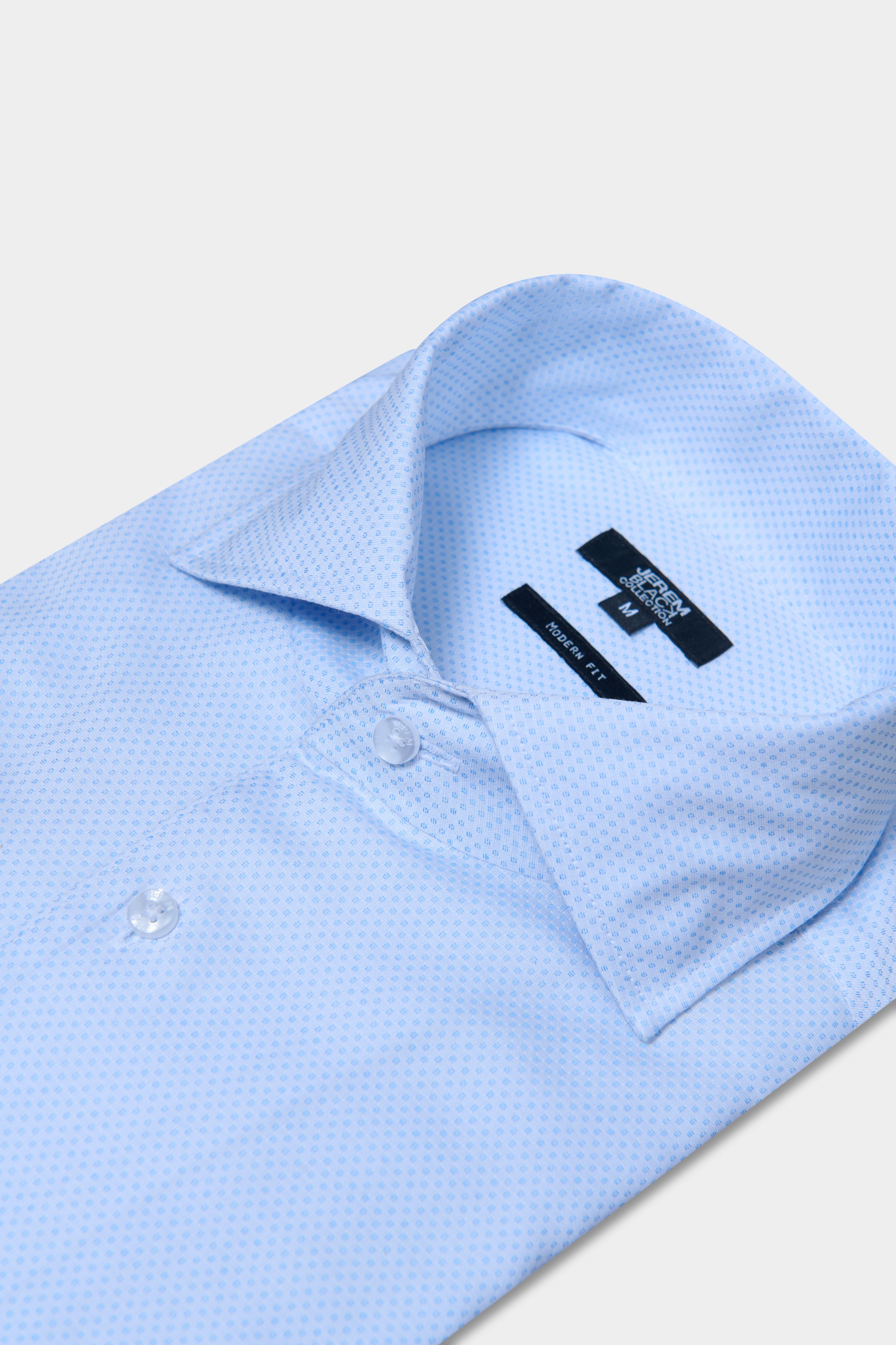 Chemise texturée, coton coupe droite Jerem, coupe droite, col classique