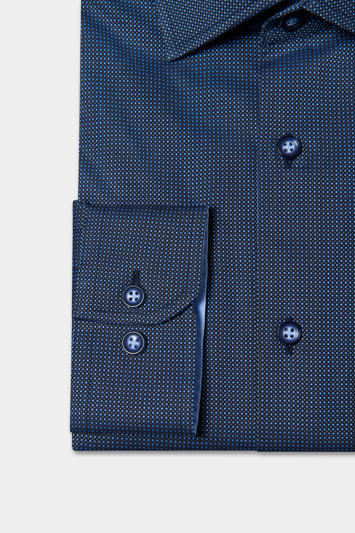 Chemise ajustée en coton gris