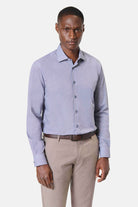 Chemise ajustée à imprimé géométrique en coton Jerem Paris