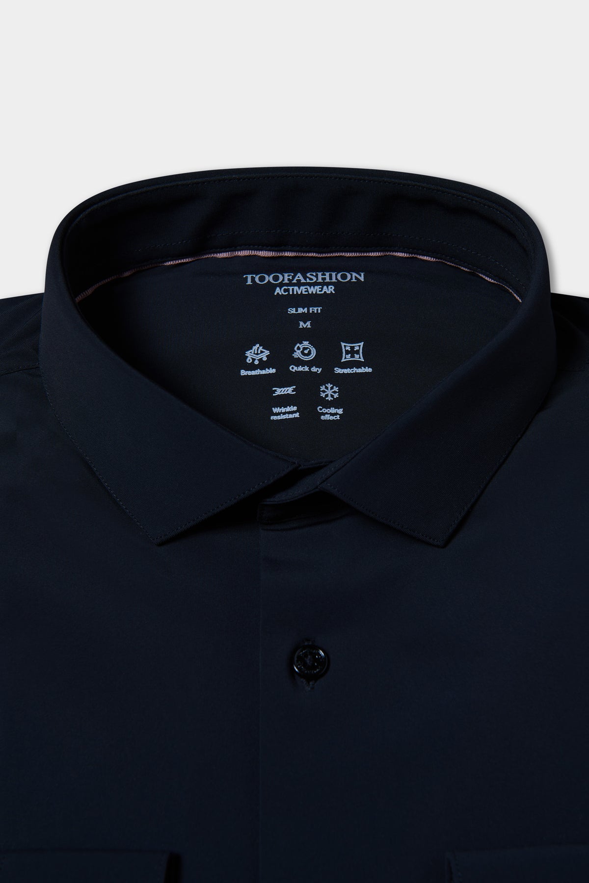 Slim-fit crease-resistant stretch shirt, Activewear line
