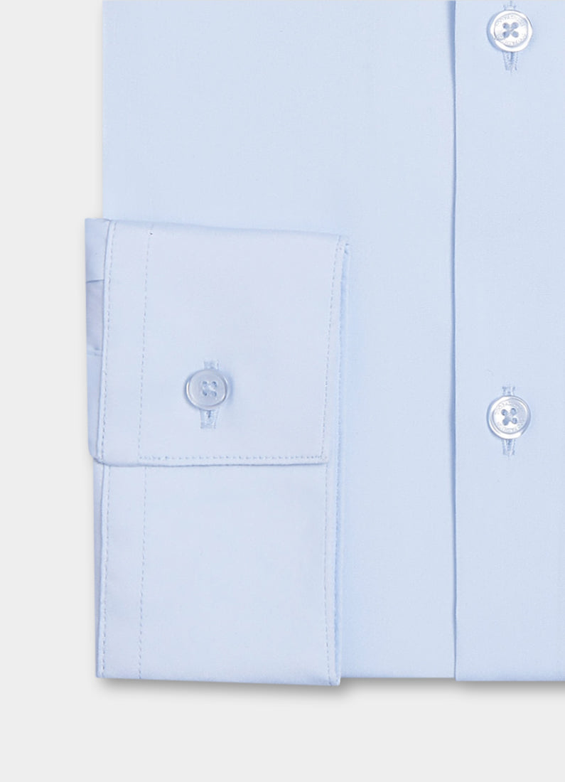 Chemise en popeline de coton stretch slim fit Jerem, col classique vue 9