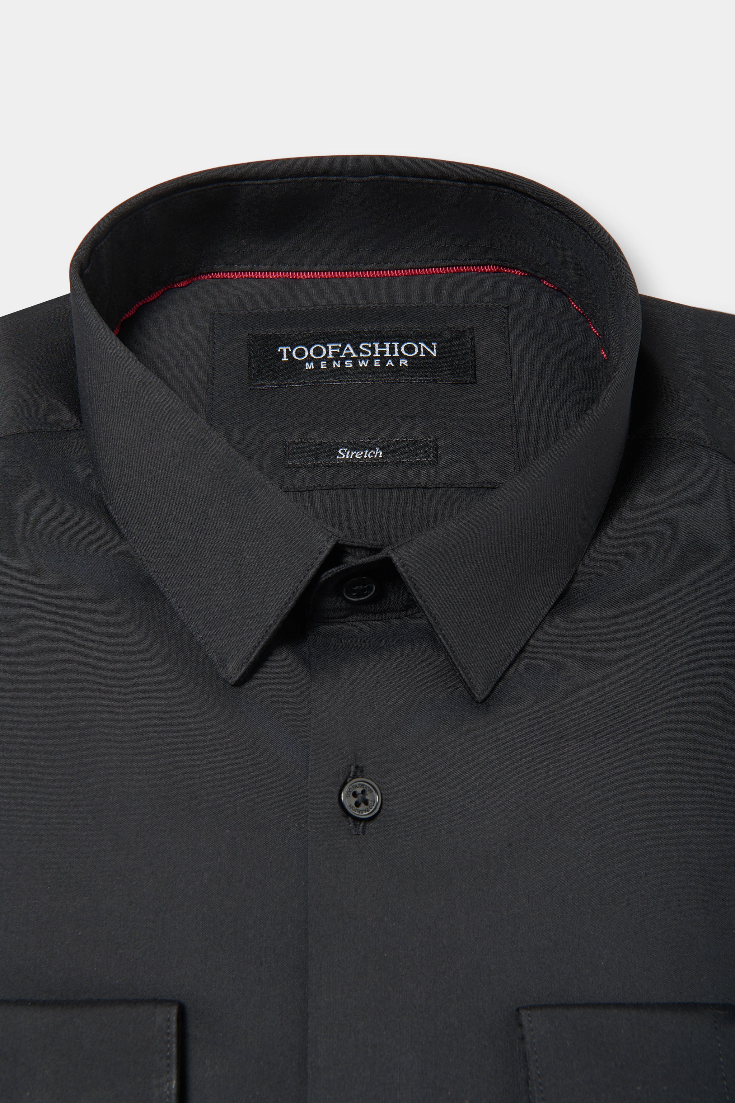 Chemise en popeline de coton stretch slim fit Jerem, col classique vue 5