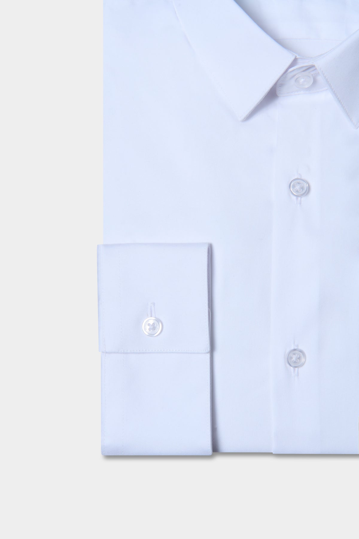 Slim fit stretch cotton poplin shirt