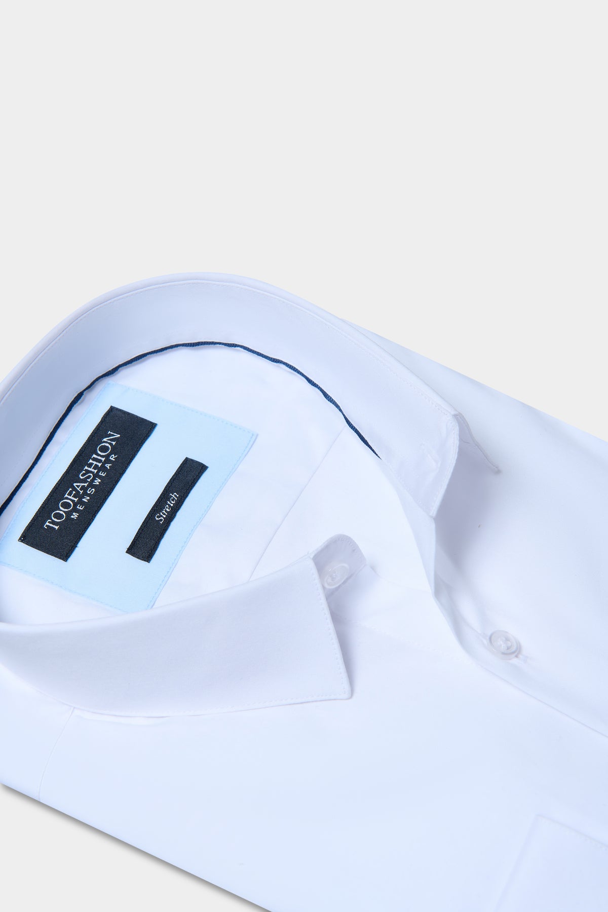 Slim fit stretch cotton poplin shirt