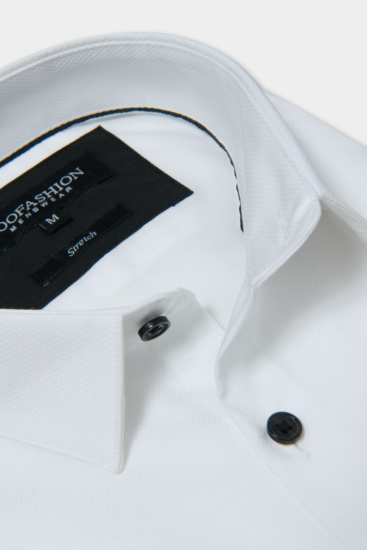 Chemise texturée, coton stretch slim fit Jerem, col classique