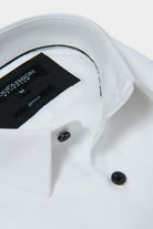 Chemise texturée, coton stretch slim fit Jerem, col classique